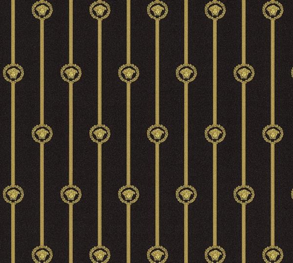 PARATO VERSACE 6 PVC/TNT/DESIGN GOLD/BLACK 0,70X10,05MT