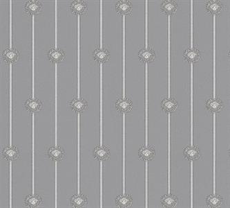 PARATO VERSACE 6 PVC/TNT/DESIGN GREY MIS. 0,70X10,05MT