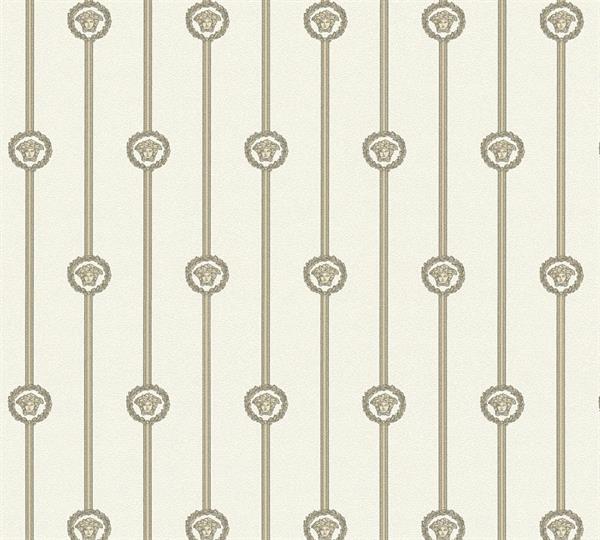 PARATO VERSACE 6 PVC/TNT/DESIGN GOLD/WHITE 0,70X10,05MT