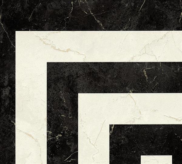 PARATO VERSACE 6 PVC/TNT/DESIGN MARBLE BLACK 0,70X10,05MT