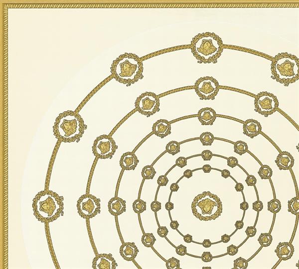 PARATO VERSACE 6 PVC/TNT/DESIGN CREAM/GOLD 0,70X10,05MT