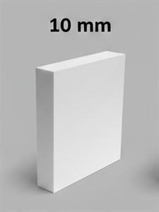 FOGLIO IN PVC BIANCO NEUTRO MIS. 244X122CM SPESSORE 10 MM