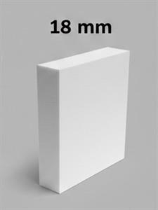 FOGLIO IN PVC BIANCO NEUTRO MIS. 244X122CM SPESSORE 18 MM