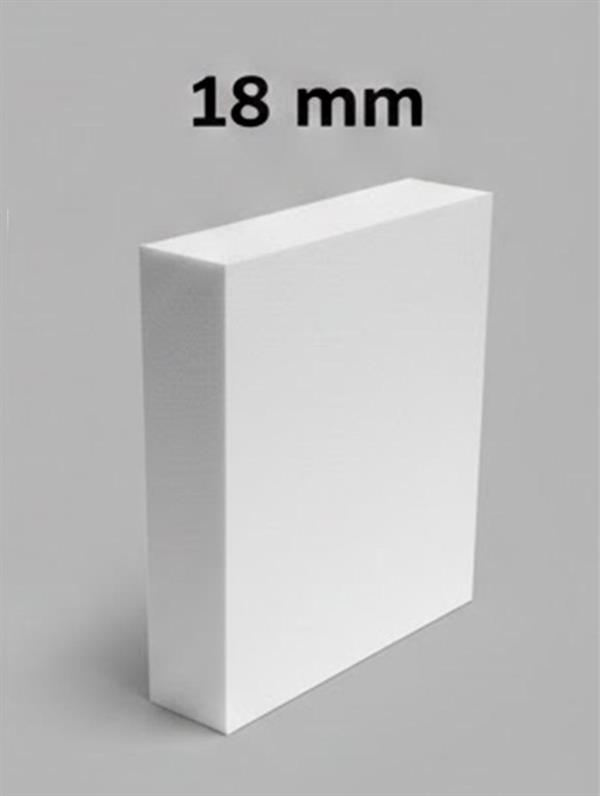FOGLIO IN PVC BIANCO NEUTRO MIS. 244X122CM SPESSORE 18 MM