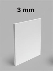 FOGLIO IN PVC BIANCO NEUTRO MIS. 244X122CM SPESSORE 3 MM