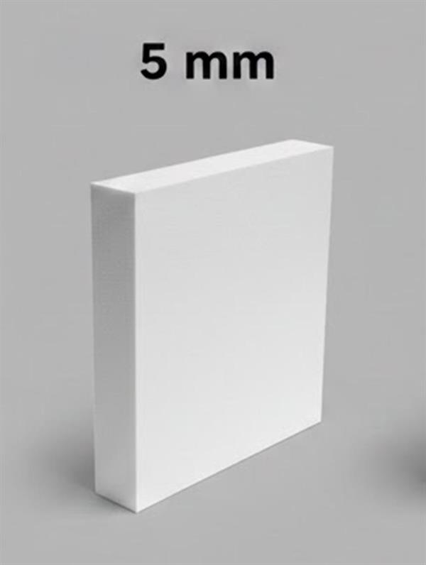 FOGLIO IN PVC BIANCO NEUTRO MIS. 244X122CM SPESSORE 5 MM
