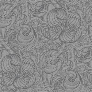 PARATO OFF THE WALL TNT /FOLIAGE SILVER GREY 0,53X10,05MT