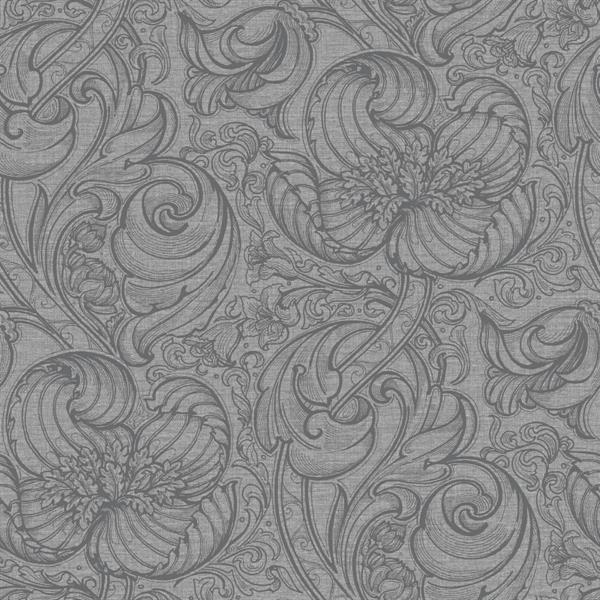 PARATO OFF THE WALL TNT /FOLIAGE SILVER GREY 0,53X10,05MT