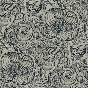 PARATO OFF THE WALL TNT /FOLIAGE CLASSIC BLU 0,53X10,05MT