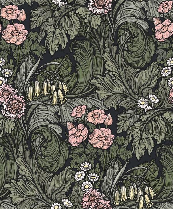 PARATO OFF THE WALL TNT /FLOWERS PINK MIS.0,53X10,05MT