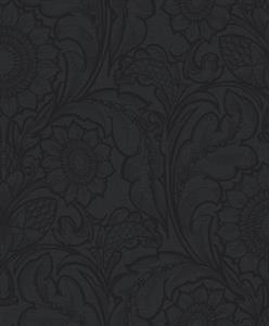PARATO OFF THE WALL TNT /GIRASOLE DARK BLACK 0,53X10,05MT