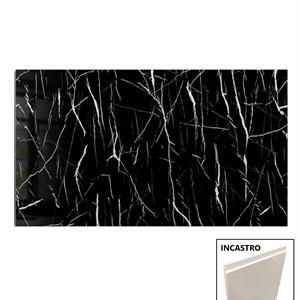 PANNELLO IN SPC CARRARA BLACK GLOSSY GL120X60CM SP.4MM (CF.5PZ)