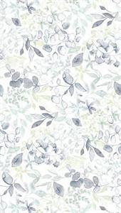 PARATO UNICO 2026 PVC/TNT/FOLIAGE BLUE. 1,59X2,80H.CM (3 TELI)