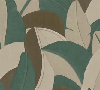 PARATO OPULENCE PVC/TNT /FOLIAGE GREEN/BEIGE 0,53X10,05MT