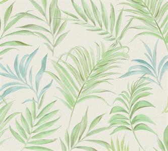 PARATO OPULENCE PVC/TNT /FOLIAGE GREEN/BLUE 0,53X10,05MT