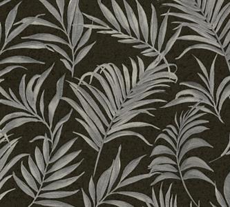 PARATO OPULENCE PVC/TNT /FOLIAGE BLACK GREY 0,53X10,05MT