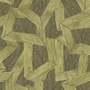 PARATO LINE&LEAF IN TNT/DESIGN GREEN 0,53X10,05MT