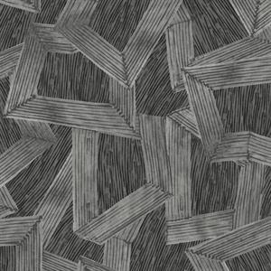 PARATO LINE&LEAF IN TNT/DESIGN BLACK 0,53X10,05 MT