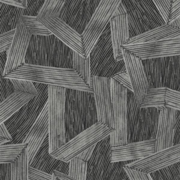 PARATO LINE&LEAF IN TNT/DESIGN BLACK 0,53X10,05 MT