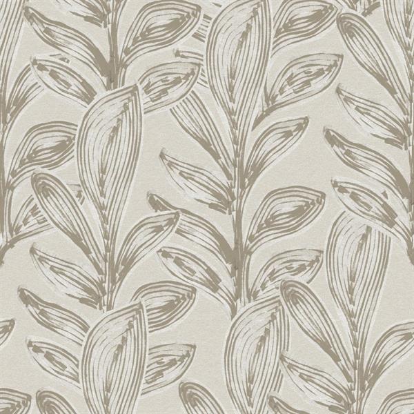 PARATO LINE&LEAF IN TNT/FOLIAGE BEIGE 0,53X10,05MT