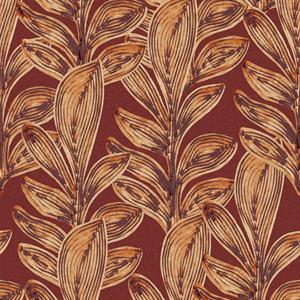 PARATO LINE&LEAF IN TNT/FOLIAGE ORANGE/ RED 0,53X10,05MT