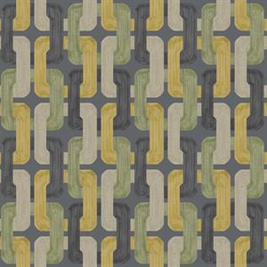 PARATO LINE&LEAF IN TNT/DESIGN YELLOW/BLUE 0,53X10,05MT
