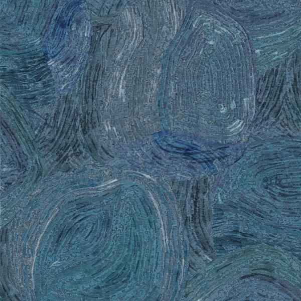 PARATO LINE&LEAF IN TNT/DESIGN FOSSIL BLUE 0,53X10,05 MT