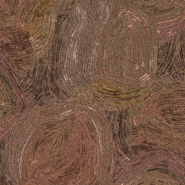 PARATO LINE&LEAF IN TNT/DESIGN FOSSIL TERRACOTTE 0,53X10,05MT