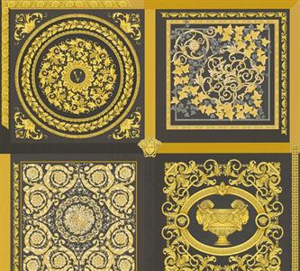 VERSACE 5 PARATO VINILICSU TNT GEOM.GOLD BLACK 0,70X10,05MT