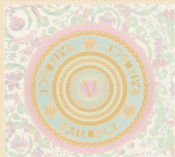 VERSACE 5 PARATO VINILICSU TNT FLOWERS PINK MIS.0,70X10,05MT