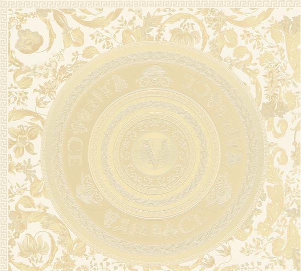 VERSACE 5 PARATO VINILICSU TNT FLOWERS GOLD 0,70X10,05MT
