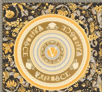 VERSACE 5 PARATO VINILICSU TNT FLOWERS BLACK 0,70X10,05MT