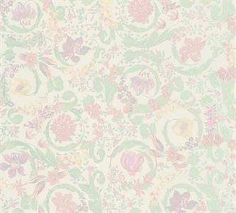 VERSACE 5 PARATO VINILICSU TNT FLOWERS BEIGE 0,70X10,05MT