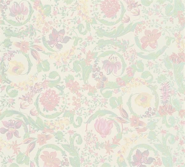 VERSACE 5 PARATO VINILICSU TNT FLOWERS BEIGE 0,70X10,05MT