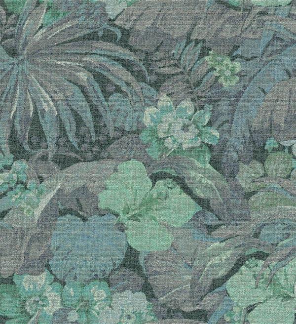 PARATO ARAZZO IN TNT    /JUNGLE BLUE  0,53X10,05 mt