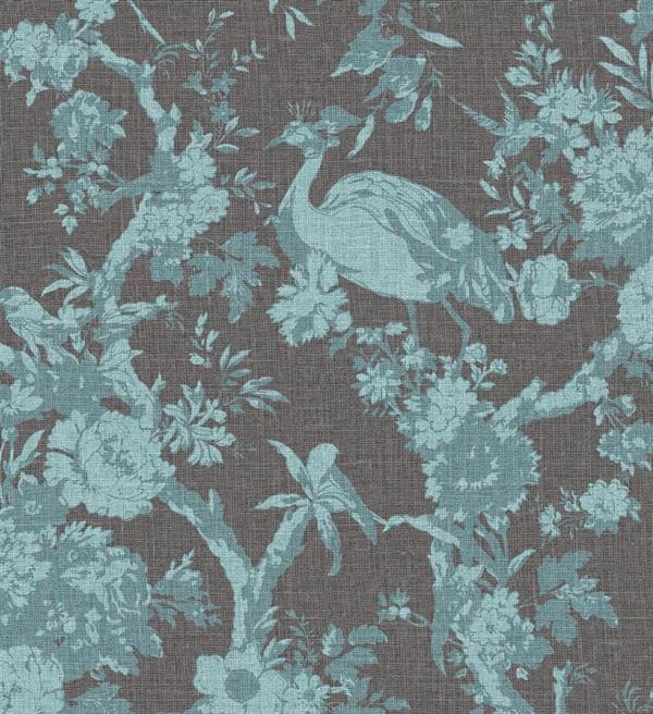 PARATO ARAZZO IN TNT    /BIRDS BLUE 0,53X10,05 mt