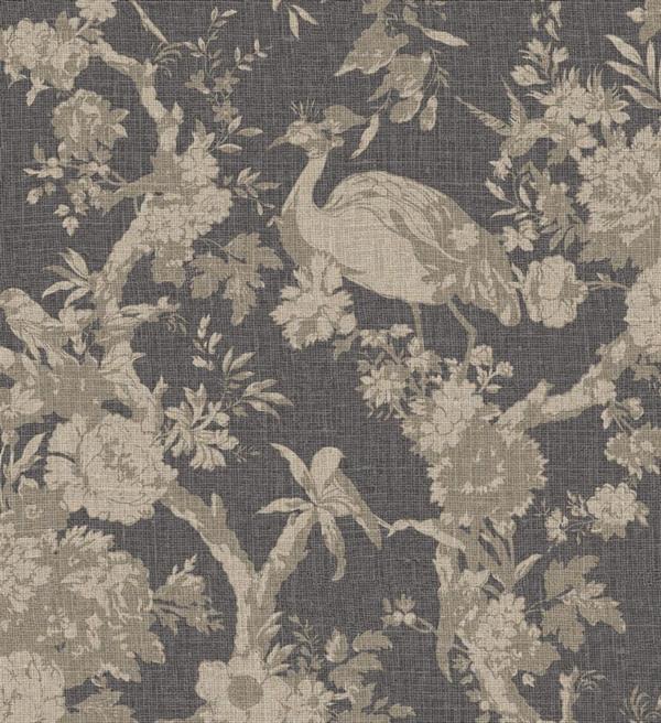 PARATO ARAZZO IN TNT    /BIRDS BROWN 0,53X10,05 mt