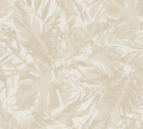 PARATO EDEN IN PVC/TNT  /FOLIAGE TAUPE 0,53X10,05MT