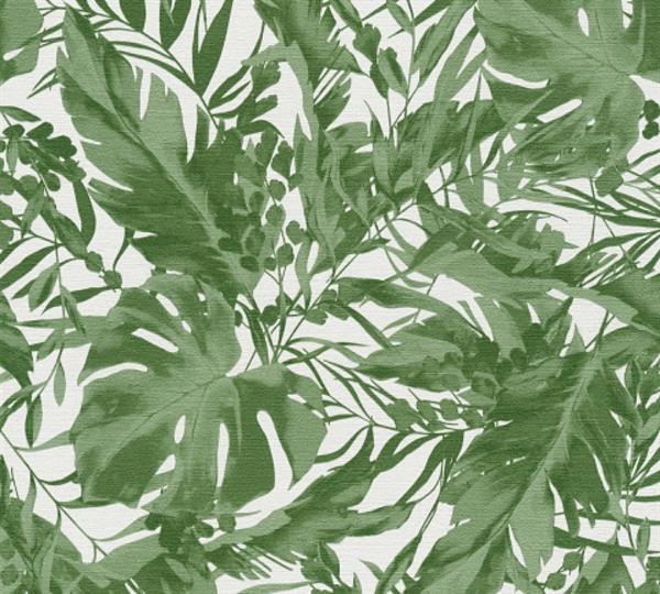 PARATO EDEN IN PVC/TNT  /FOLIAGE GREEN 0,53X10,05MT