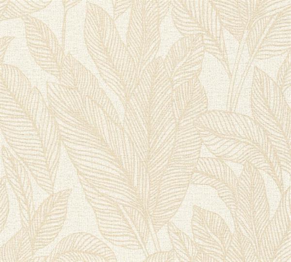 PARATO EDEN IN PVC/TNT  /FOLIAGE BEIGE 0,53X10,05MT