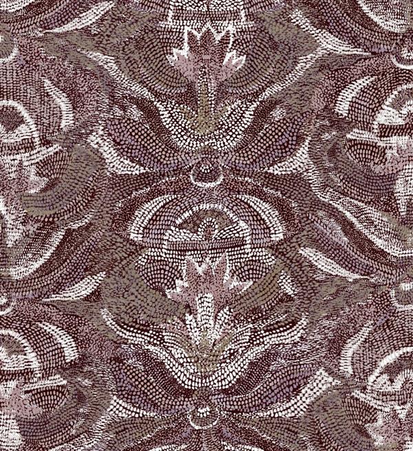 PARATO MAREA IN TNT     DESIGN BORGOGNE 0,53X10,05MT