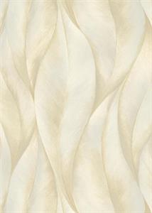 PARATO CASSETTONI 2026  FOGLIE BEIGE/ORO 10X0,53MT