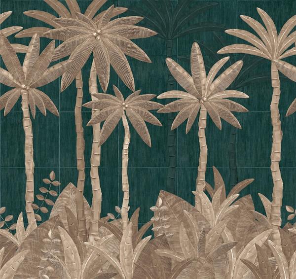 PARATO DESIGNER WALLS 2 TNT PALME GREEN MIS.3,18X3,00.H (6 TELI)
