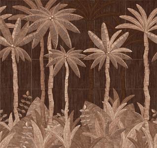 PARATO DESIGNER WALLS 2 TNT PALME TERRA  MIS.3,18X3,00.H(6 TELI)