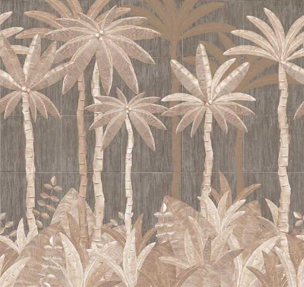 PARATO DESIGNER WALLS 2 TNT PALME TAUPE MIS.3,18X3,00.H (6 TELI)