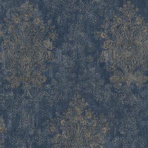 PARATO ELITE IN PVC/TNT DAMASCO BLUE 0,53X10,05MT