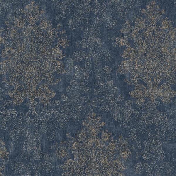 PARATO ELITE IN PVC/TNT DAMASCO BLUE 0,53X10,05MT