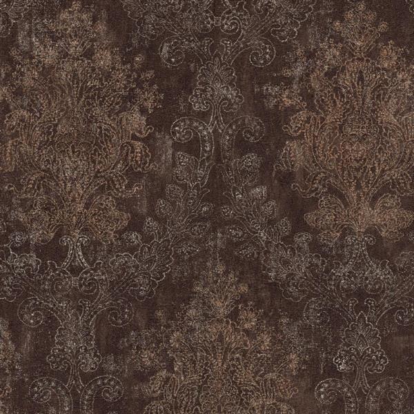 PARATO ELITE IN PVC/TNT DAMASCO BROWN 0,53X10,05MT