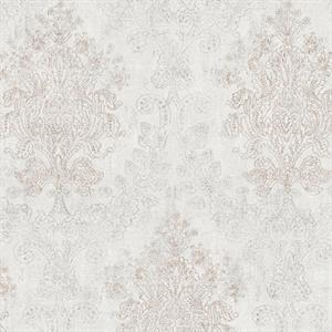 PARATO ELITE IN PVC/TNT DAMASCO ICE/GOLD 0,53X10,05MT