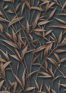 PARATO ELITE IN PVC/TNT FOLIAGE BLACK/BRONZE 0,53X10,05MT
